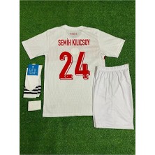 Legent Lady Türkiye Milli Takım #24 Semîh Kılıçsoy Çocuk Forması 4'lü Set (Beyaz)