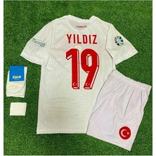 Legent Lady Türkiye Euro 2024 #19 Kenan Yıldız Çocuk Forması 4'lü Set (White)