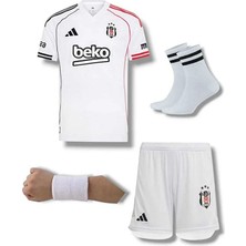 Legent Lady Beşiktâş' 2026 Isimsiz Yeni Sezon Deplasman Beyaz Çocuk Forması 4'lü Set