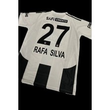 Legent Lady 2024/25 Beşiktâş'- Rafa'-Silvâ' 27 Iç Saha Çubuklu Forması Spor T-Shirt