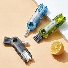 Marsilyan™- 3 Fonksiyonlu Pratik Şişe Temizleme Fırçası Mutfak Banyo Araç Için Çok Amaçlı Fırça BX40
