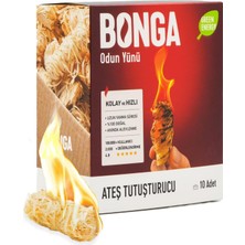 Brf Store Veltrolab Bonga Soba, Şömine, Mangal Tutuşturucu 10 Adet 140 gr - Jel ve Çıra Alternatifi Doğal Odun
