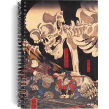 Brf Store Veltrolab Utagawa Kuniyoshi/takiyasha And The Skeleton SPECTRE,1844 | Spiralli Defter 08|a5|çizgisiz