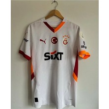 Legent Lady G̴a̴lata ̴s̴a̴ray 5 Yıldız 2024/25 Deplasman Beyaz Yetişkin Taraftar Forması T-Shirt