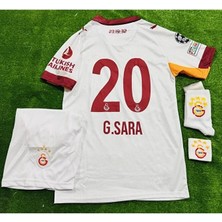 Legent Lady 5 Yıldızlı Gâlatâsarây 2026 Gabriel Sara Yeni Sezon Beyaz Çocuk Forması 4 Lü Set