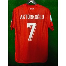 Legent Lady Kerem Aktürkoglu #7# Türkiye Milli Takım Futbol Forması Hava Alabilen Polyester Kumaş Futbol Forması