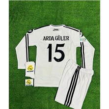 Legent Lady R.e.a.l M.a.d.r.i.d 2024/25 Yeni Sezon Arda-Güler Uzun Kol Çocuk Forması 4 Lü Set (Armalı)