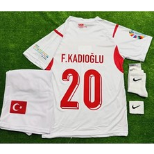 Legent Lady Türkiye 2026 Ferdi Kadıoğlu Yeni Sezon Deplasman Beyaz Çocuk Forması 4 Lü Set