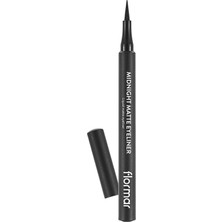 Brf Store Veltrolab Flormar Mat Likit Kalem Eyeliner (Siyah) - Midnight Matte Eyeliner - 001 Black - 869060453