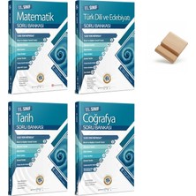 Karma Kitaplar 11. Sınıf Matematik Edebiyat Tarih ve Coğrafya 4lü Set Bilgi Sarmal Soru Bankası + Telefon Standı