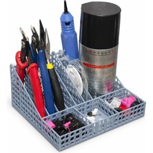 Ayrex Çok Bölmeli Masa Üstü Organizer / El Aletleri ve Hobi Düzenleyici Çok Renkli