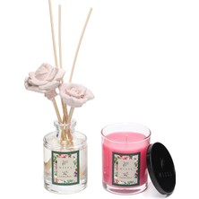 Ayrex Garden Rose Oda Kokusu ve Vegan Mum Hediye Seti
