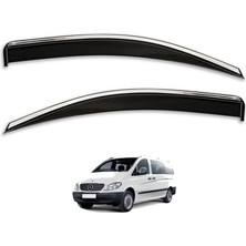 Ayrex Mercedes Vito ile Uyumlu Ferrous Kromlu Cam Rüzgarlığı 2 Parça 2003 ve Üstü