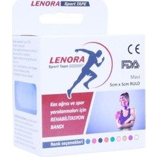 Ayrex Sport Tape Ağrılar Için Bant 5CMX5M Mavi
