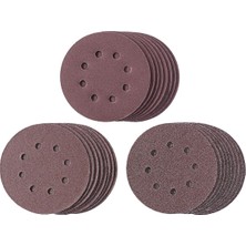 Ayrex Orijinal 25 Parçalı Zımpara Kağıdı Seti (Eksantrik Zımpara Aksesuarı, Çap 125 Mm, 25
