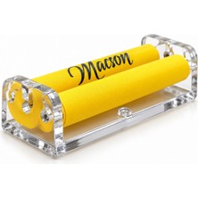 Macson Manuel Tütün Sarma Makinesi 8 cm 80 mm Çift Silindirli Şeffaf Sarma Aparatı