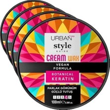 Ayrex Style Guide Parlak Görünüm Sağlayan Krem Wax- Güçlü Tutuş- 100ML (4 Paketi)