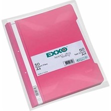 Ayrex Exxo Telli Dosya Plastik A4 Pembe TT145 - Askılı