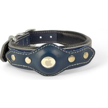 Ayrex Canini Collar Hakiki Klasik Deri Airtag Uyumlu Köpek Tasması – Dayanıklı, Konforlu ve Ş