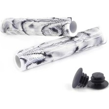 Ayrex Mtb Bmx Silikon Çift Renk Elcik 165MM Beyaz