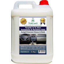Ayrex Terlans Parfümlü Iç Alan Torpido Temizleme ve Parlatma Sütü 5 kg + Mikrofiber Bez