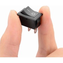 Ayrex 2 Pin Siyah Anahtar Switch Mini Buton Kcd1 Plastik Açma Kapama On/off