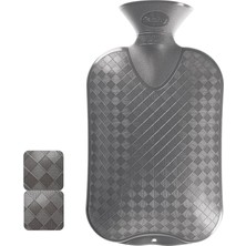 Ayrex Fashy 6420 21 Sıcak Su Şişesi 2,0 L Düz Tasarım, Renk Antrasit
