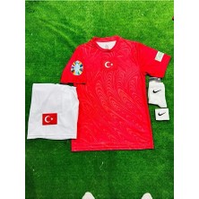 Legent Lady Türkiye 2026 Isimsiz Iç Saha Kırmızı Milli Takım Çocuk Forması 4'lü Set