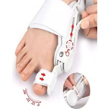 Ayrex Ayarlanabilir Ayak Baş Parmak Kemik Düzeltici – Halluks Valgus (Bunyon) Aparatı, Gece Gü