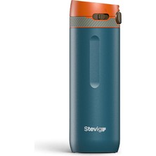 Ayrex Stevig 4 Action Trigger-Control Çelik Termos 500 ml Ink Blue ST-234