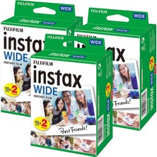 Ayrex Instax Wide 20'li Film 3'lü Set 60 Poz