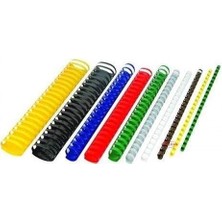 Ayrex Office Force 20 mm Beyaz Plastik Spiral Cilt Malzemesi 100'LÜ