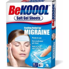 Ayrex Be Koool Migren Için Soğutma Rahatlatıcı, Yumuşak Jel Levha, 4 Yaprak (4'lü Paket)