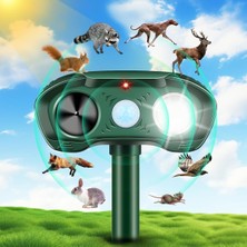 Ayrex 2024 Yeni Ultrasonik Hayvan Kovucu Kedi Kovucu Açık Sincap Kovucu Rakun Kovucu Geyik Kovucu