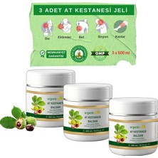 Ayrex Organicsun At Kestanesi Balsamı Jeli 500 ml x 3 Adet Kas ve Eklem Besleyici Masaj Kremi