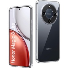 Ayrex Ehr. Honor Magic 8 Lite ile Uyumlu Kılıf, 2mm Kalınlaştırılmış Şeffaf Silikon, Darbe