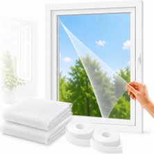 Ayrex Sogud Kayra 2'li Set Pencere Sinekliği 130X150 cm - Yapışkanlı Cırtlı Sineklik Tülü -