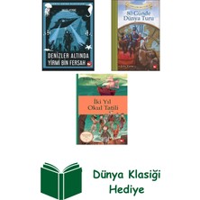 Beyaz Balina Yayınları Jules Verne 3 Kitap Seti + Dünya Klasiği Hediye