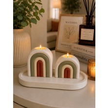 Bubu Home Rainbow Arch Dekoratif Mumluk Seti – 2’li