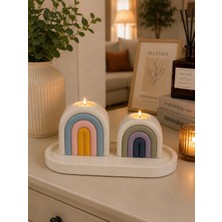 Bubu Home Rainbow Arch Dekoratif Mumluk Seti – 2’li