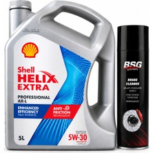 Shell Helix Extra Pro Arl 5W-30 3 5 Litre + Balata Spreyi 500 ml