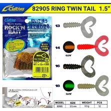 Cultiva 82905 Ring Twin Tail Lrf Silikonu 2,7 cm