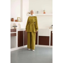 Muq Official Asimetrik Tunik Pantolon Takım