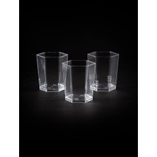 OEM Plastik Kristal Altıgen Kap 50CC - 50 Adet (1 Paket)