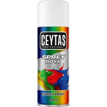 Özkaya Store Ceytaş Profesyonel Sprey Boya, Akrilik Esaslı, Yüksek Kapatıcı, Hızlı Kuruma, Güneş Işığına Dayanıklı, Ahşap, Metal, Seramik, Cam Yüzeylere Uygun, Esnek, Dekoratif Boya, 400 ml (Beyaz)