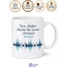 Tupya Gift Akustik Mühendisi Sesin Yankısını Düzenleyen Kahve Kupası Hediye Bardak