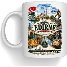 Bsb Edirne Temalı Porselen Kupa Bardak Mug 1018