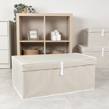OEM Çok Amaçlı Düzenleyici Kapaklı Sandık Tipi Kutu Hurç Organizer (70 x 40 x 30, Kahverengi)