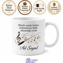 Tupya Gift Orkestra Şefi Senfonik Yönetmen Isme Özel Kupa Bardak Hediye