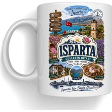 Bsb Isparta Temalı Porselen Kupa Bardak Mug 1025